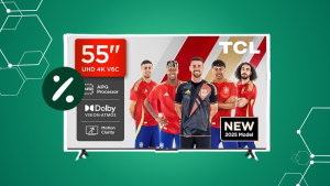Transforma a tua sala: a Smart TV TCL de 55" está por menos de 350 € na Amazon!