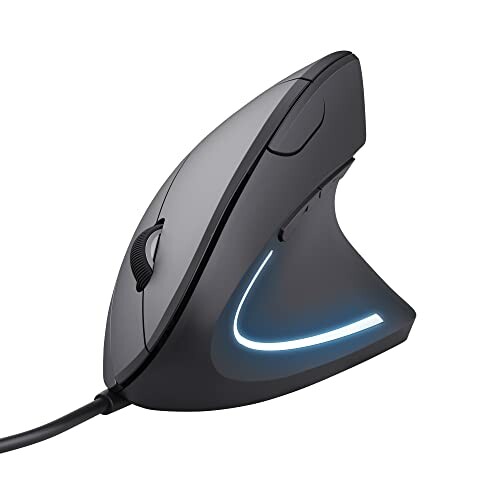 Trust Verto rato vertical, rato ergonómico com cabo USB 1000/1600 dpi