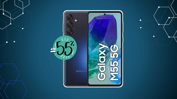 Samsung Galaxy M55 5G está com desconto de 54%