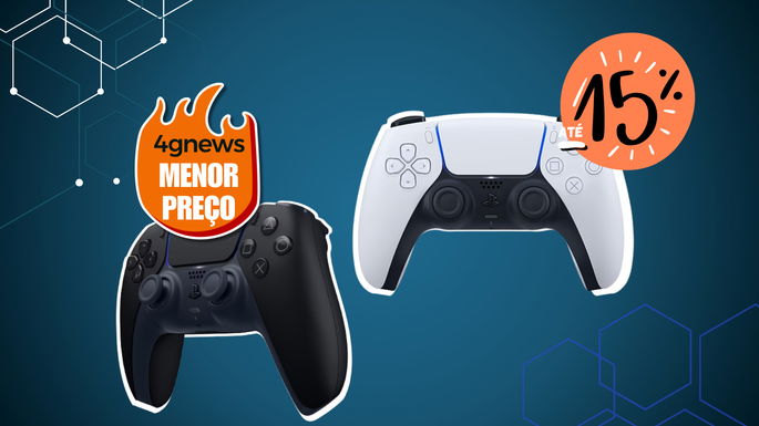 Comando Sony PlayStation DualSense com desconto até 15%