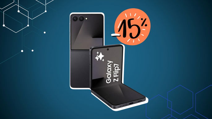 Samsung Galaxy Z Flip7 com desconto de 15%