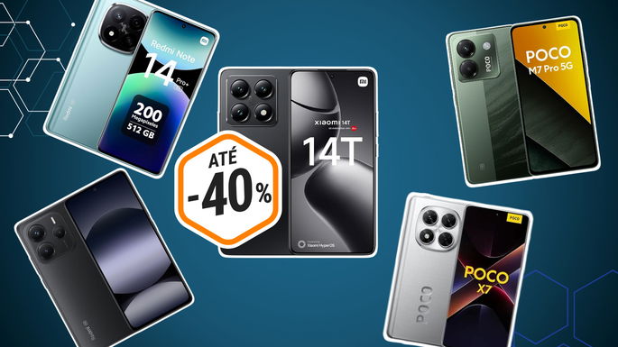 cinco sugestões xiaomi com desconto até 40%