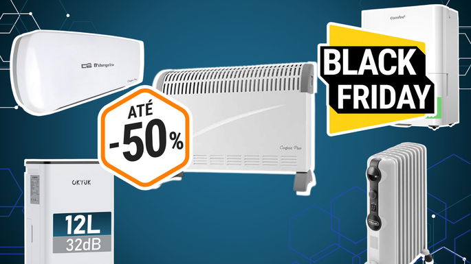 aquecedores e desumidificadores com descontos até 50%
