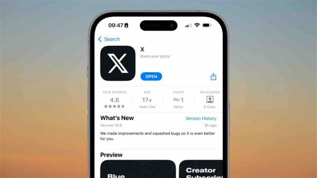 Apple App Store Twitter
