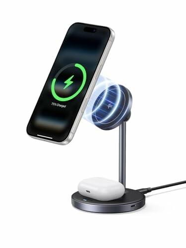 UGREEN Zapix 2 em 1 Cargador Inalámbrico Qi2 15W