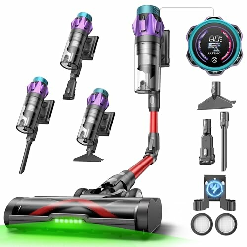 Ultenic U18 Pro Aspirador sem fios 55 kPa, 80 min