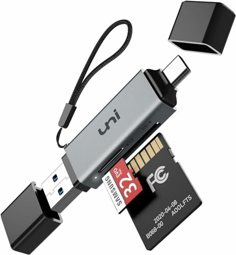 uni Leitor de Cartões SD 2 em 1 USB C/USB 3.0