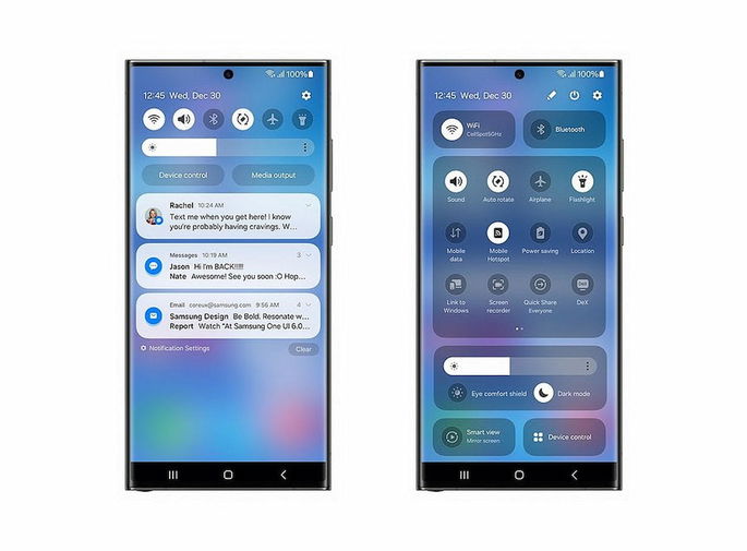 Aspeto da One UI 6