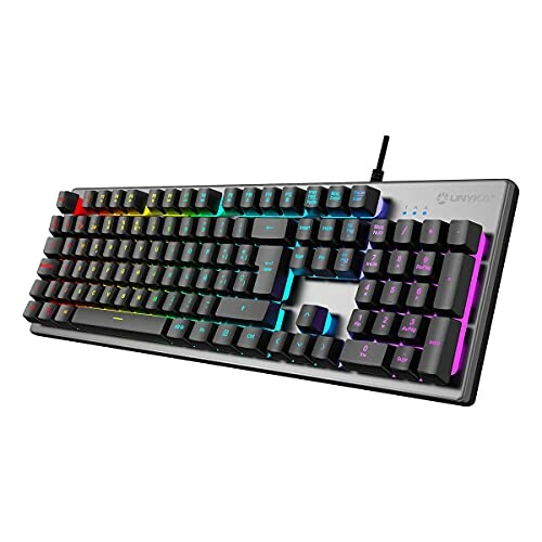 Unykach Nova K244 teclado gaming português, 105 teclas QWERTY