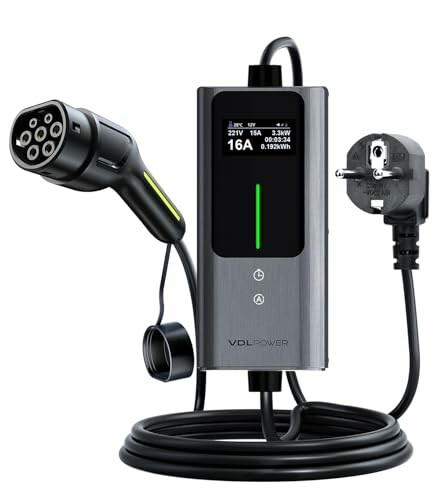 VDLPOWERVP Cargador Coche El&eacute;ctrico 3,6 kW 5 m
