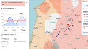 Vê neste mapa se a tua zona corre risco de inundação agora