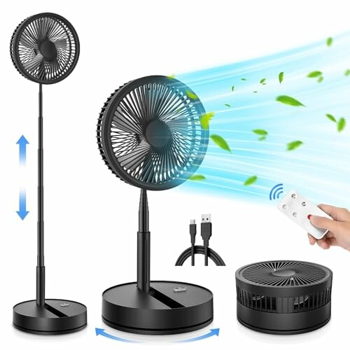 Ventilador de Pé Plegável 8.6" 8000mAh
