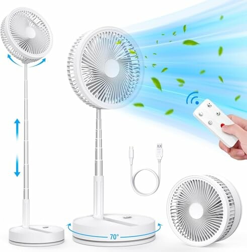Ventilador de P&eacute; Port&aacute;til 8.6" 8000mAh