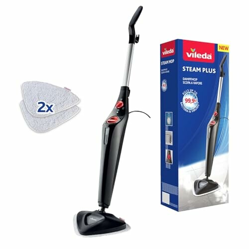 VILEDA Steam PLUS Mopa a vapor - Desempenho de limpeza higiénica