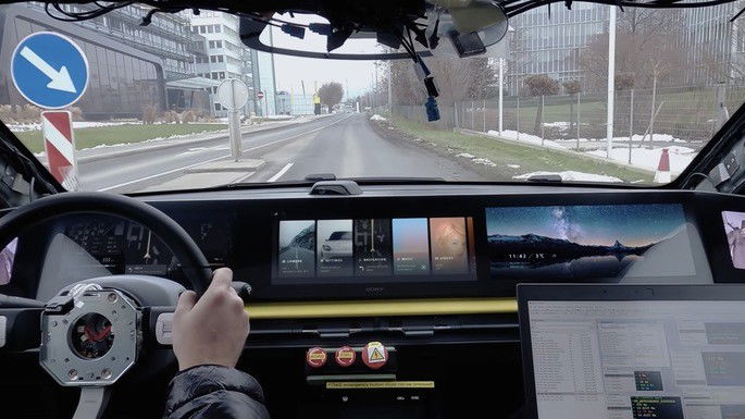 Interior do Sony Vision-S