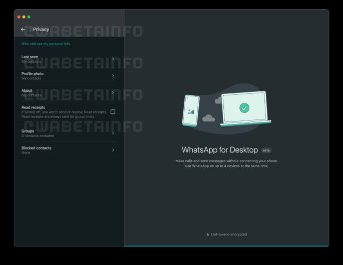 WhatsApp desktop