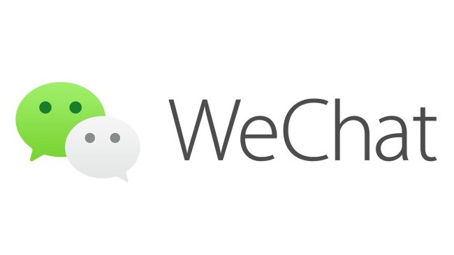 Logótipo WeChat em fundo branco