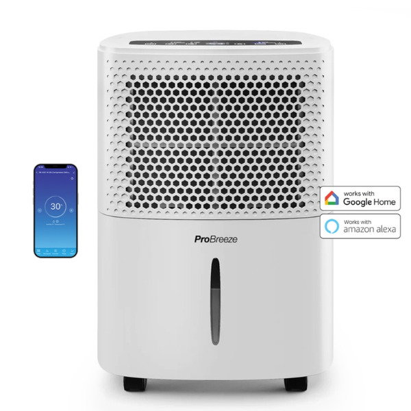 Desumidificador PRO BREEZE PB-D-06W (1,8 L - 15 m&sup2; - 12 L/dia)