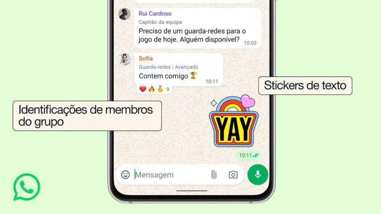 WhatsApp com novas funcionalidades para chats de grupo: vê o que muda