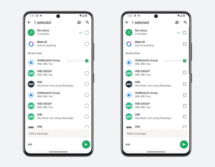 whatsapp encaminhar mensagens