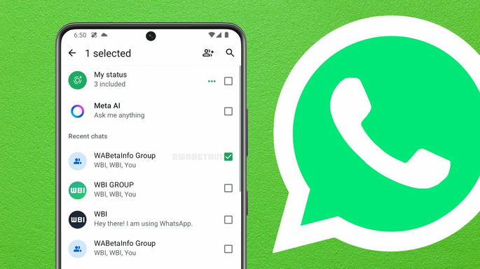 whatsapp encaminhar mensagens