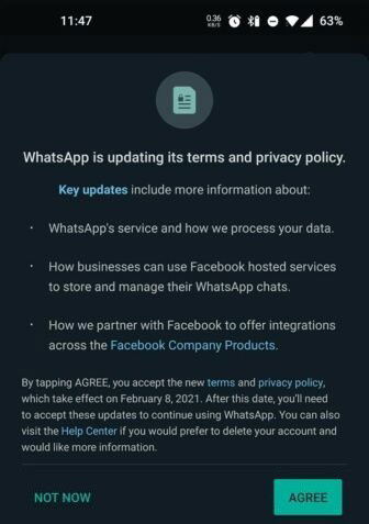 Política de Privacidade do WhatsApp