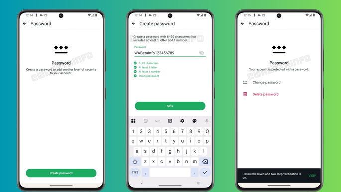 WhatsApp prote&ccedil;&atilde;o passwords