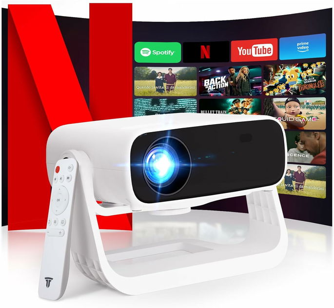 Wielio projetor portátil Full HD 1080p