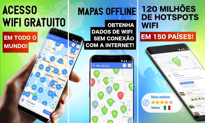 WiFi: pontos de acesso, senhas