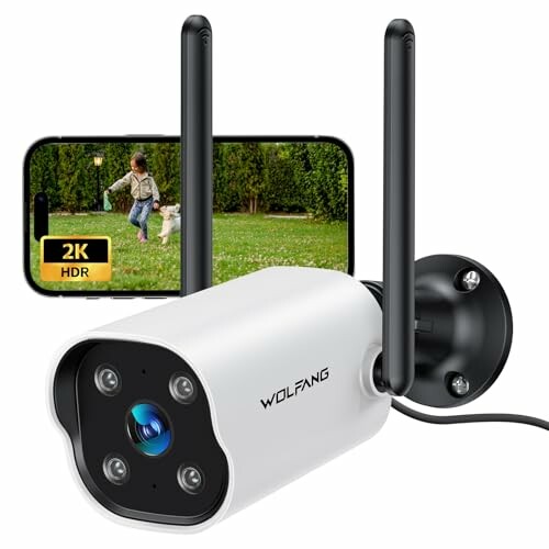 WOLFANG Câmara Vigilância WiFi Exterior 2K