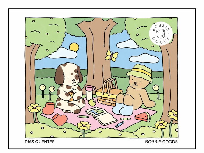 Livro Dias Quentes - Spring Summer - Livro De Colorir Oficial Bobbie Goods De Bobbie Goods (português)