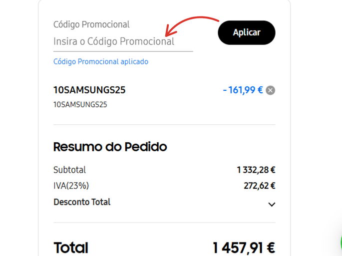 Como aplicar cupão de 10%