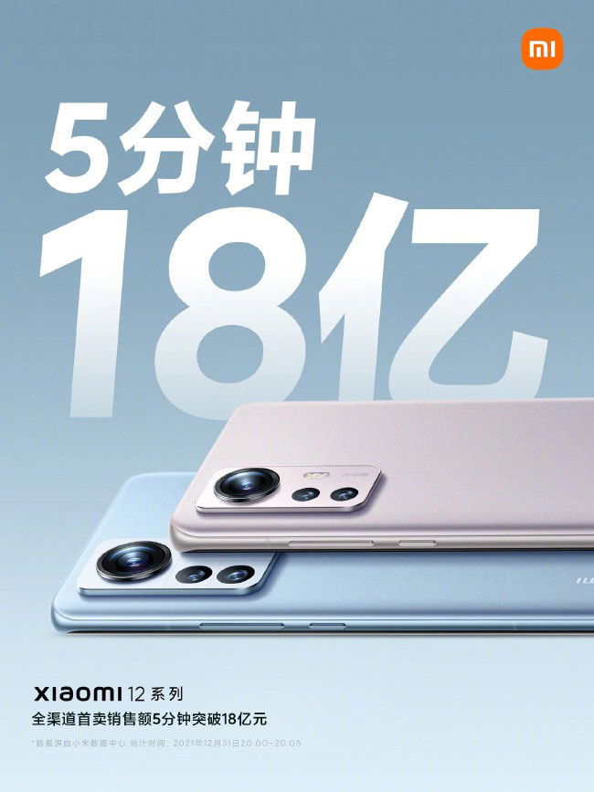Xiaomi 12 smartphone Android