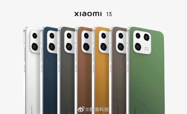 Xiaomi 13 leque de cores smartphone