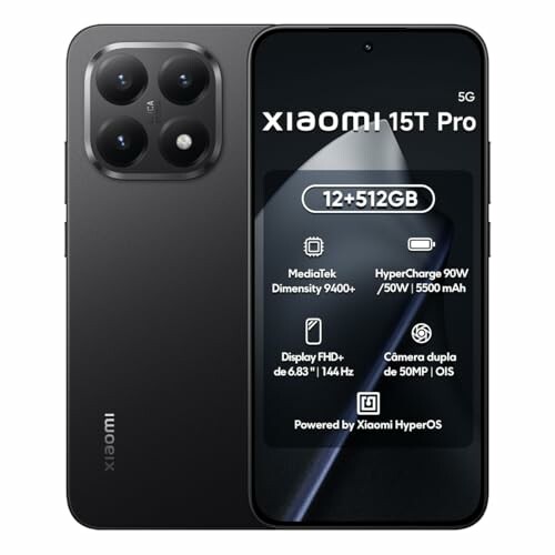 XIAOMI 15T Pro Black 12GB RAM 512GB