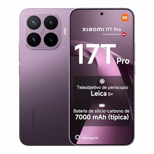 XIAOMI 17T Pro Smartphone 12+512 GB Violeta