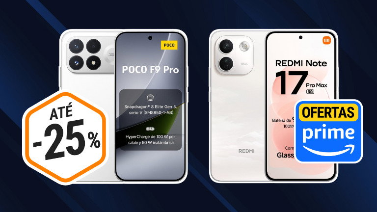Xiaomi: 2 telemóveis com descontos até 25% nas Ofertas Prime da Amazon 2026