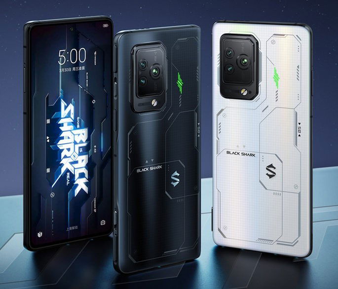 Renderizações dos Black Shark 5 Pro. Crédito: Appuals