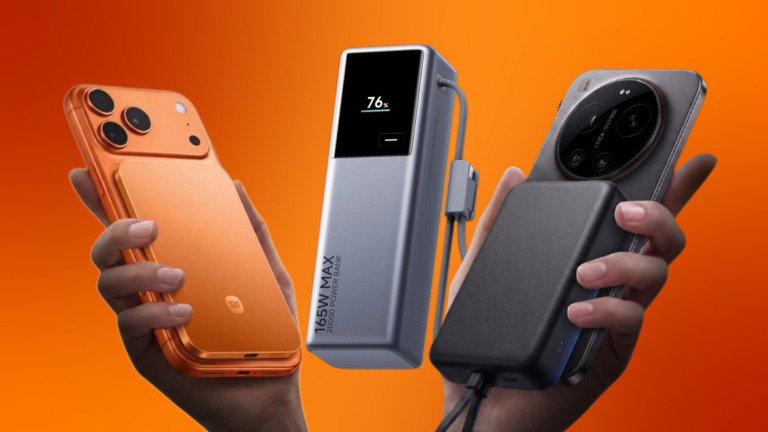 Xiaomi apresenta 3 novos powerbanks com até 20.000 mAh e 165 W