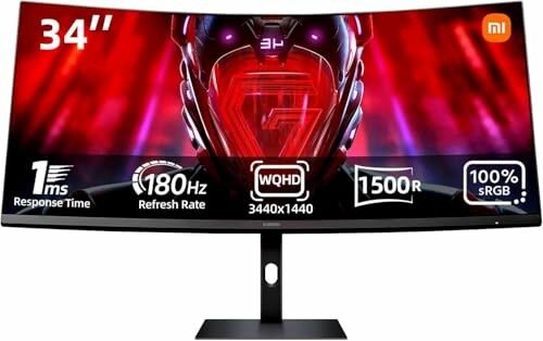XIAOMI Monitor Gaming Curvo 34" WQHD