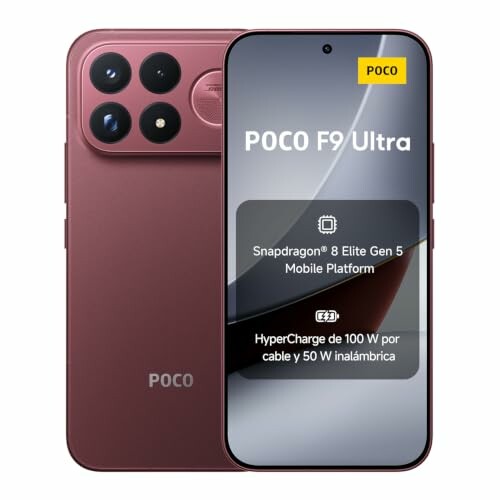 Xiaomi POCO F9 Ultra 12 GB + 256 GB, cereja escura