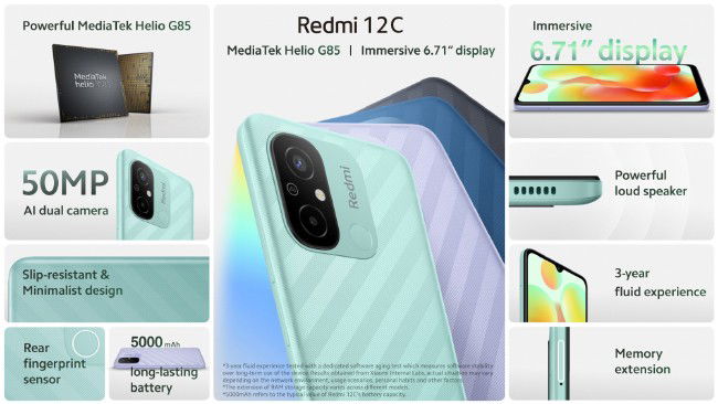 Smartphone Xiaomi Redmi 12C