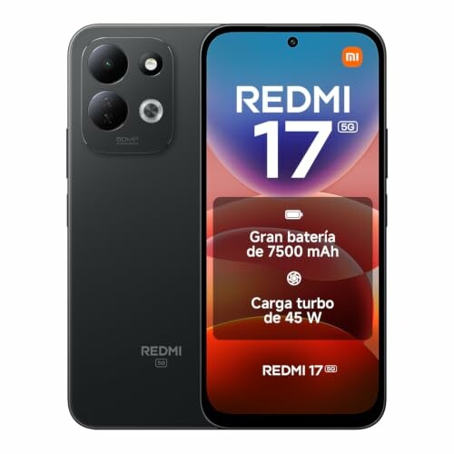 Xiaomi Redmi 17 5G 4 GB + 256 GB, preto