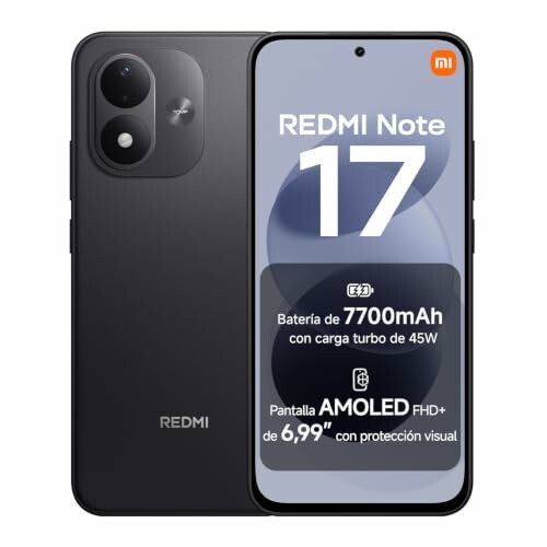 Xiaomi Redmi Note 17 6 GB + 256 GB, preto