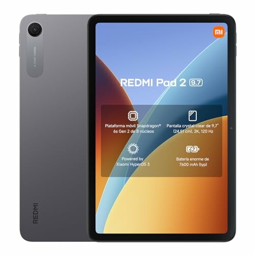 XIAOMI REDMI Pad 2 9,7&rdquo; 4+64 GB - Cinza