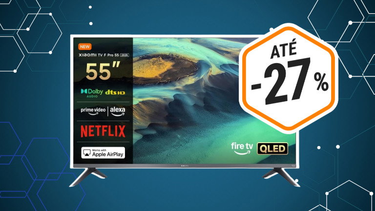 Xiaomi: Smart TV F Pro 55" com QLED está ao preço da chuva na Amazon