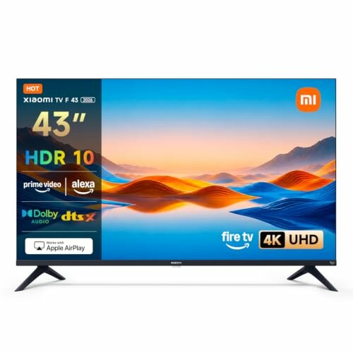 Xiaomi TV 43 polegadas 2026 4K UHD Smart TV Fire OS 8 HDR10 L43MB-FAVEU