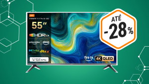 Xiaomi TV Pro de 55" 4K QLED: cinema em casa com desconto 28% na Amazon