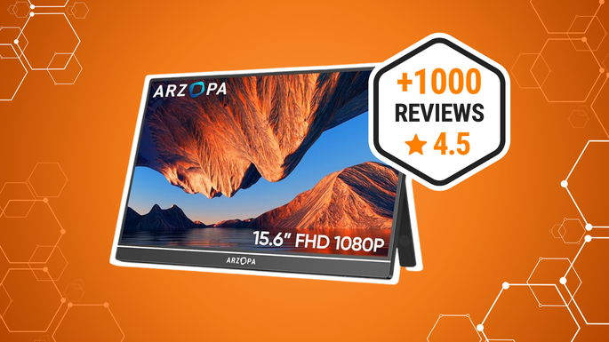 ARZOPA Monitor portátil de 15,6” FHD
