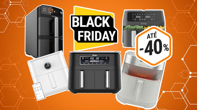 cinco Air Fryers com descontos até 40%